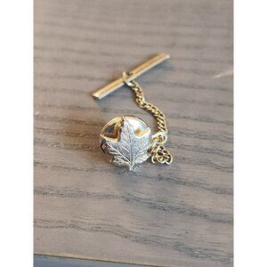 Vintage Metal Leaf Lapel Pin